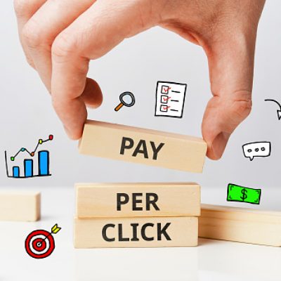 Pay per click PPC modern method of promoting advertising on the Internet.